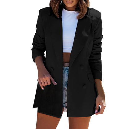 2025 Blazers Women Minimalist Solid Outwear Elegant Office Ladies Loose Work Suit High Street Autumn Women Blazers and Jackets